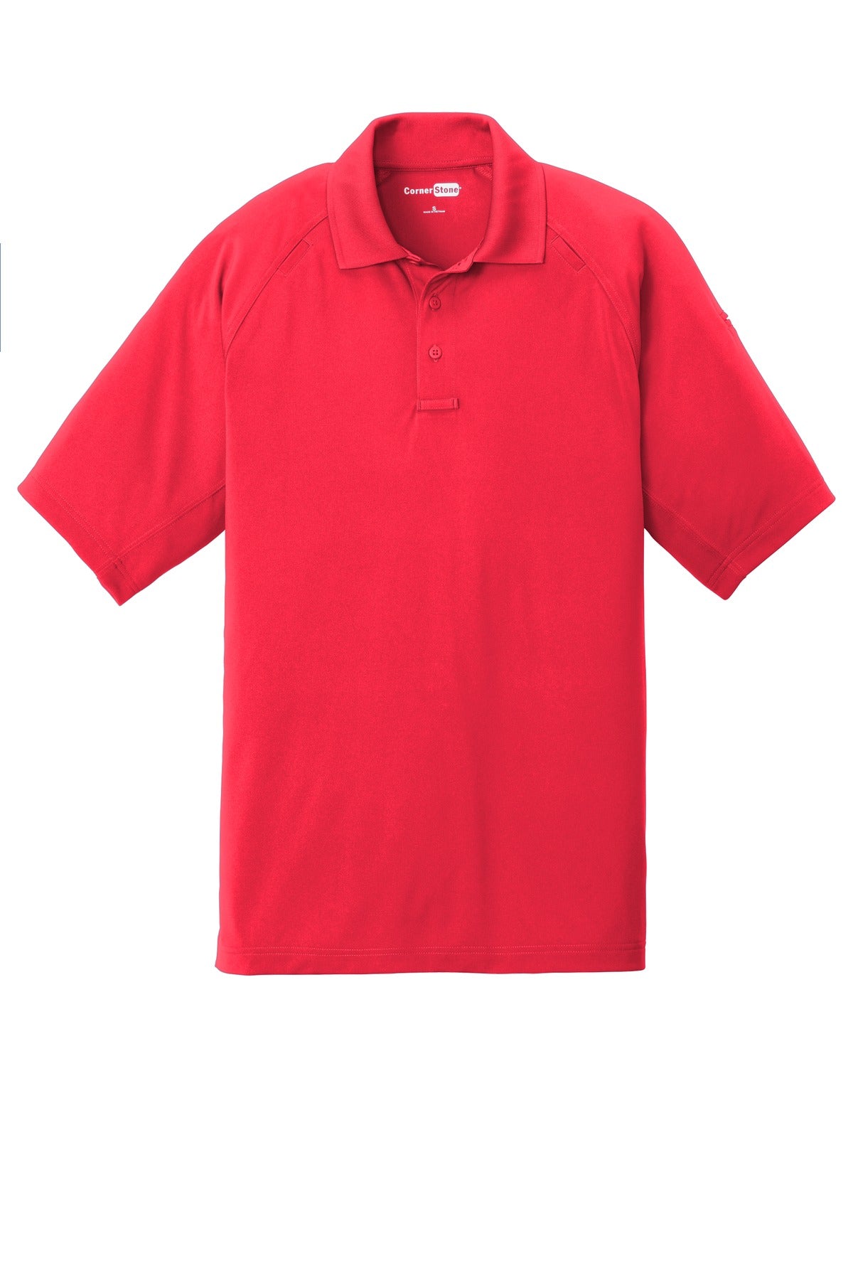 CornerStone Select Lightweight Snag-Proof Tactical Polo - Red - flat front