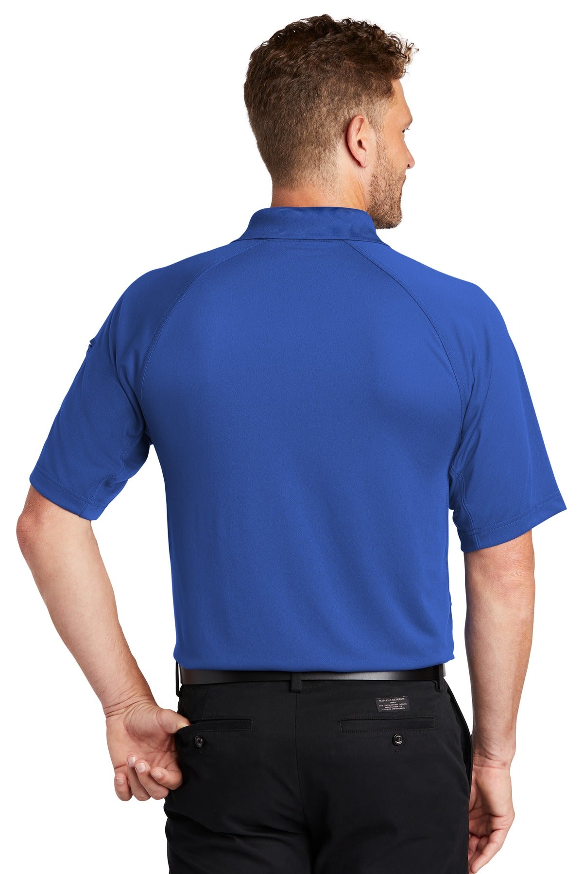 CornerStone Select Lightweight Snag-Proof Tactical Polo - Royal - back