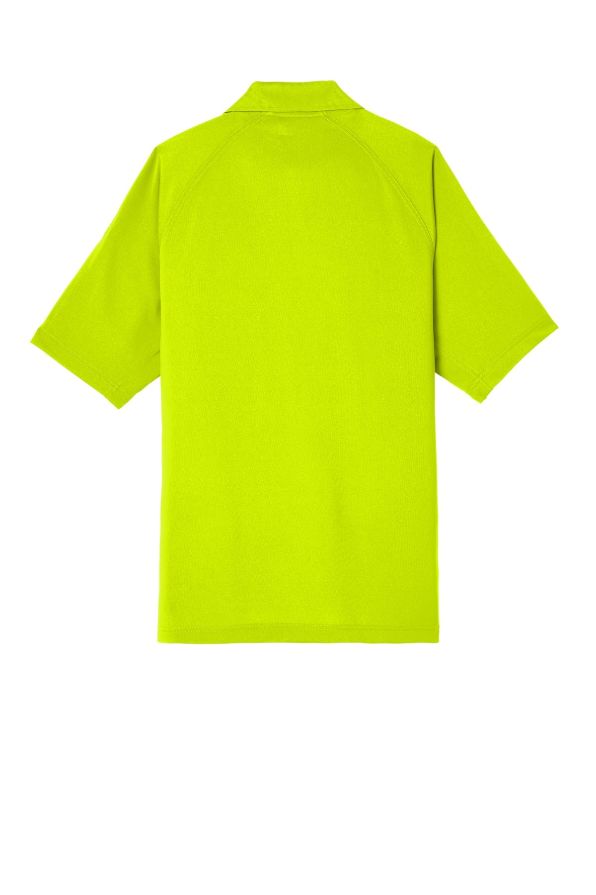 CornerStone Select Lightweight Snag-Proof Tactical Polo - Safety Yellow - flat back