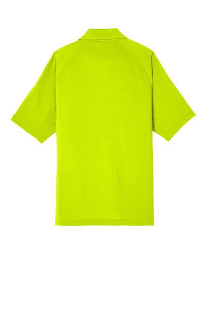 CornerStone Select Lightweight Snag-Proof Tactical Polo - Safety Yellow - flat back