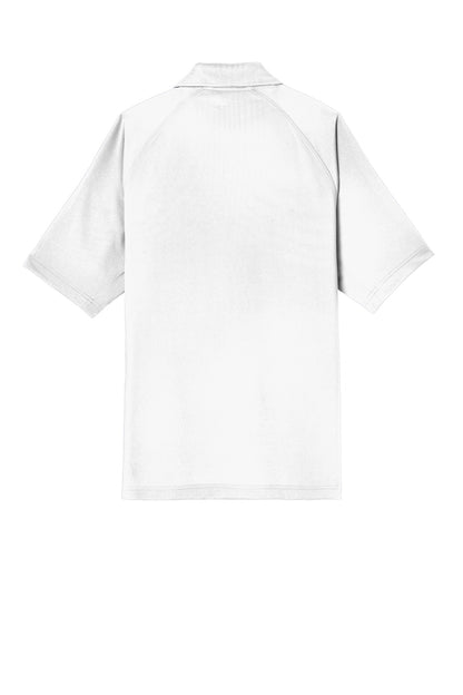 CornerStone Select Lightweight Snag-Proof Tactical Polo - White - flat back
