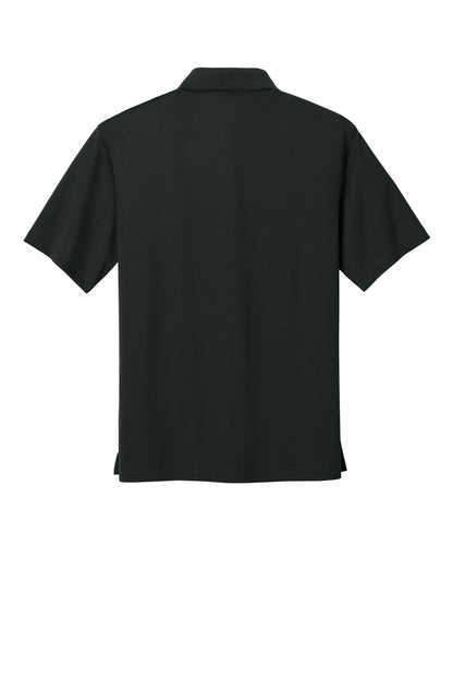 CornerStone Micropique Gripper Polo - Black - flat back