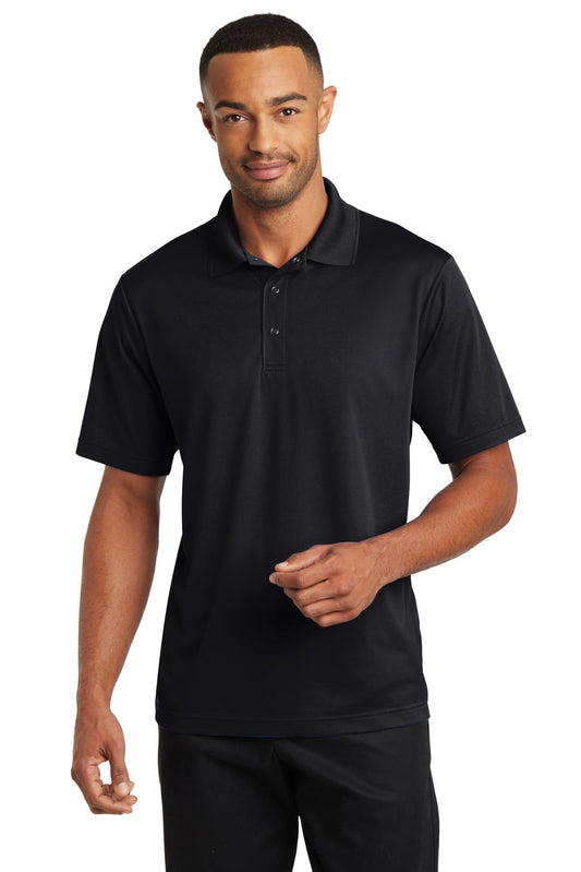 CornerStone Micropique Gripper Polo - Black - front