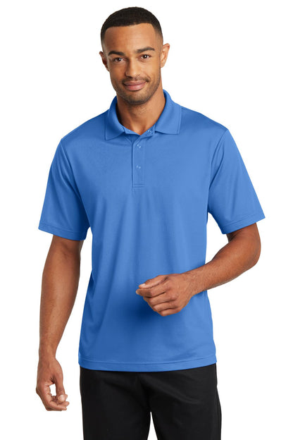 CornerStone Micropique Gripper Polo - Blue Lake - front