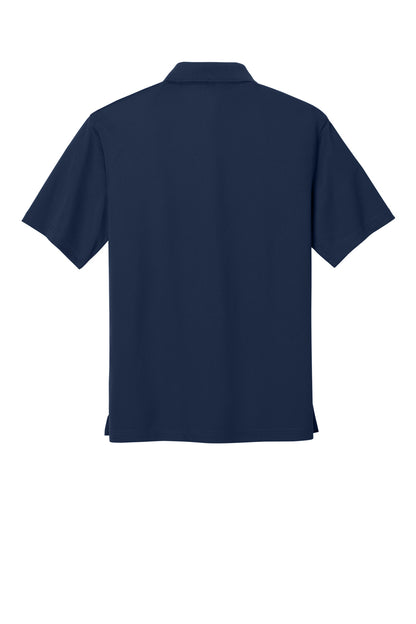 CornerStone Micropique Gripper Polo - True Navy - flat back