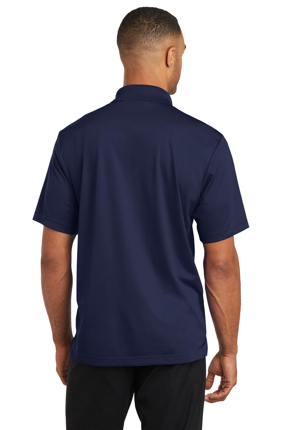 CornerStone Micropique Gripper Polo - True Navy - back