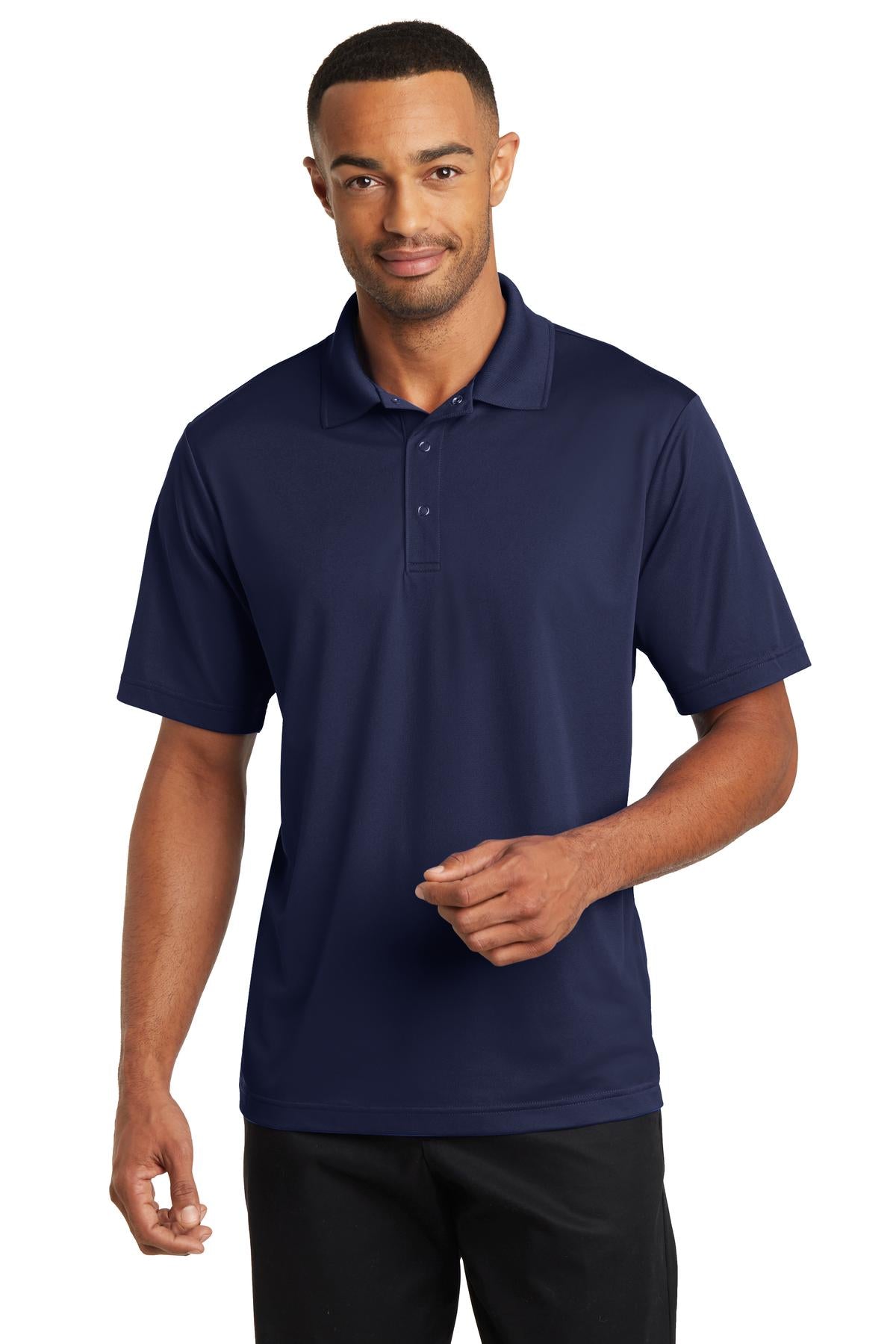 CornerStone Micropique Gripper Polo - True Navy - front