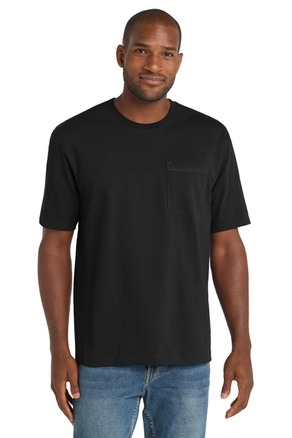 CornerStone Workwear Pocket Tee - Black - front