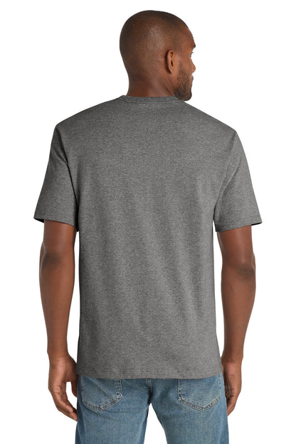 CornerStone Workwear Pocket Tee - Heathered Charcoal - back