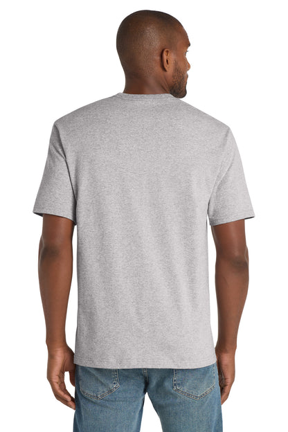 CornerStone Workwear Pocket Tee - Heather Grey - back