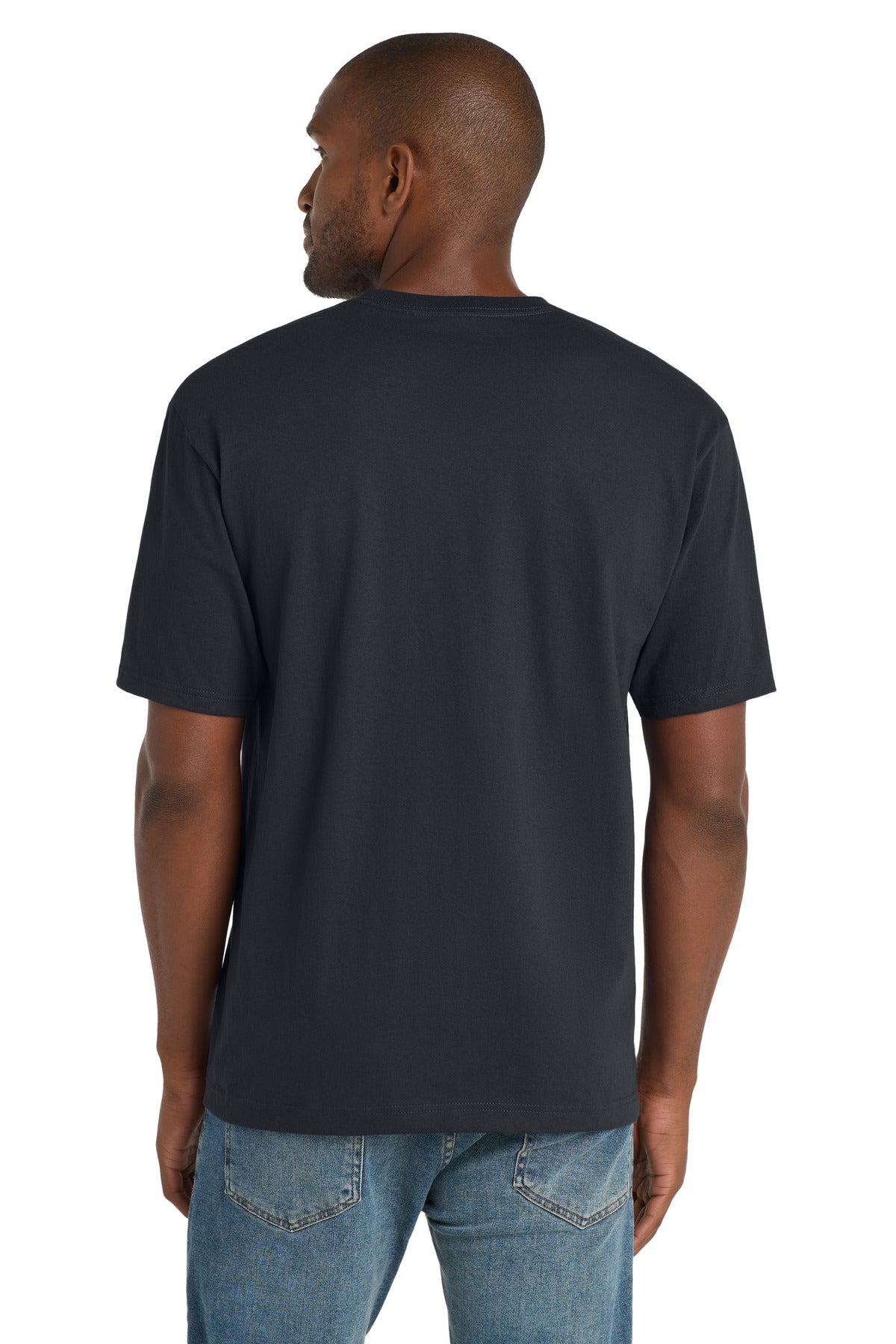 CornerStone Workwear Pocket Tee - Navy Blue - back