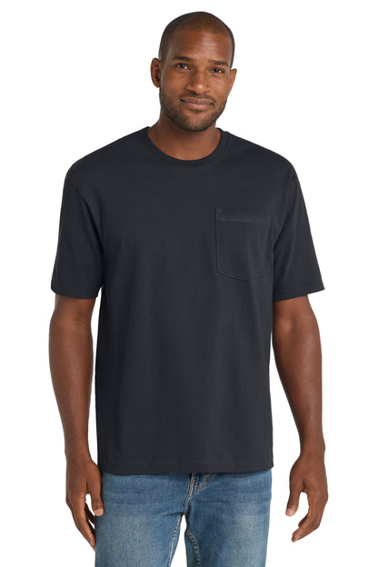 CornerStone Workwear Pocket Tee - Navy Blue - front