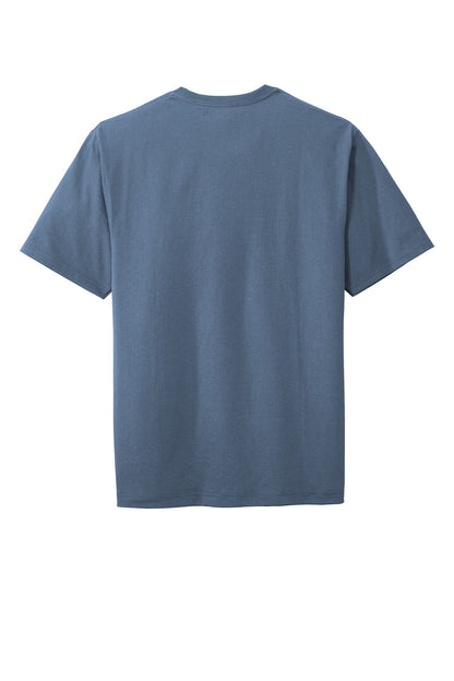 CornerStone Workwear Pocket Tee - Regatta Blue - flat back