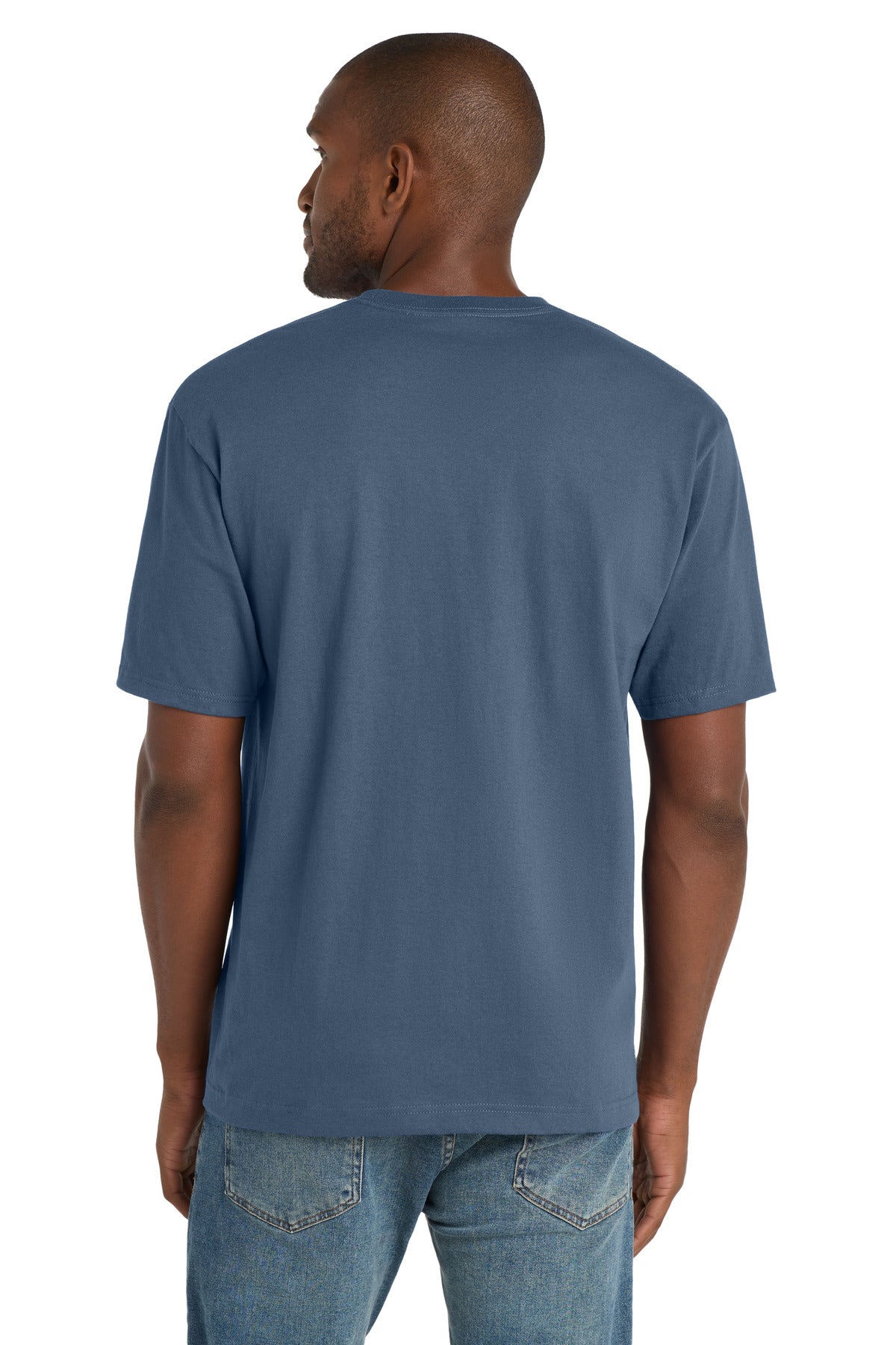 CornerStone Workwear Pocket Tee - Regatta Blue - back