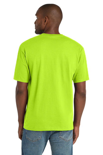 CornerStone Workwear Pocket Tee - Safety Green - back