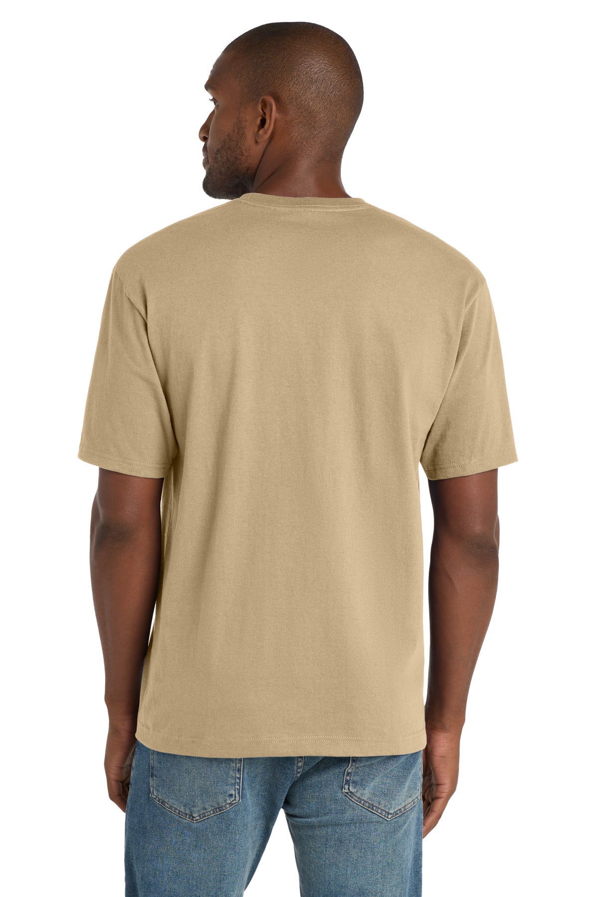 CornerStone Workwear Pocket Tee - Tan - back