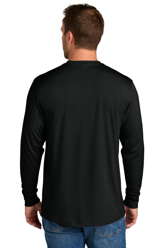 CornerStone Workwear Pro Long Sleeve Pocket Tee - Black - back