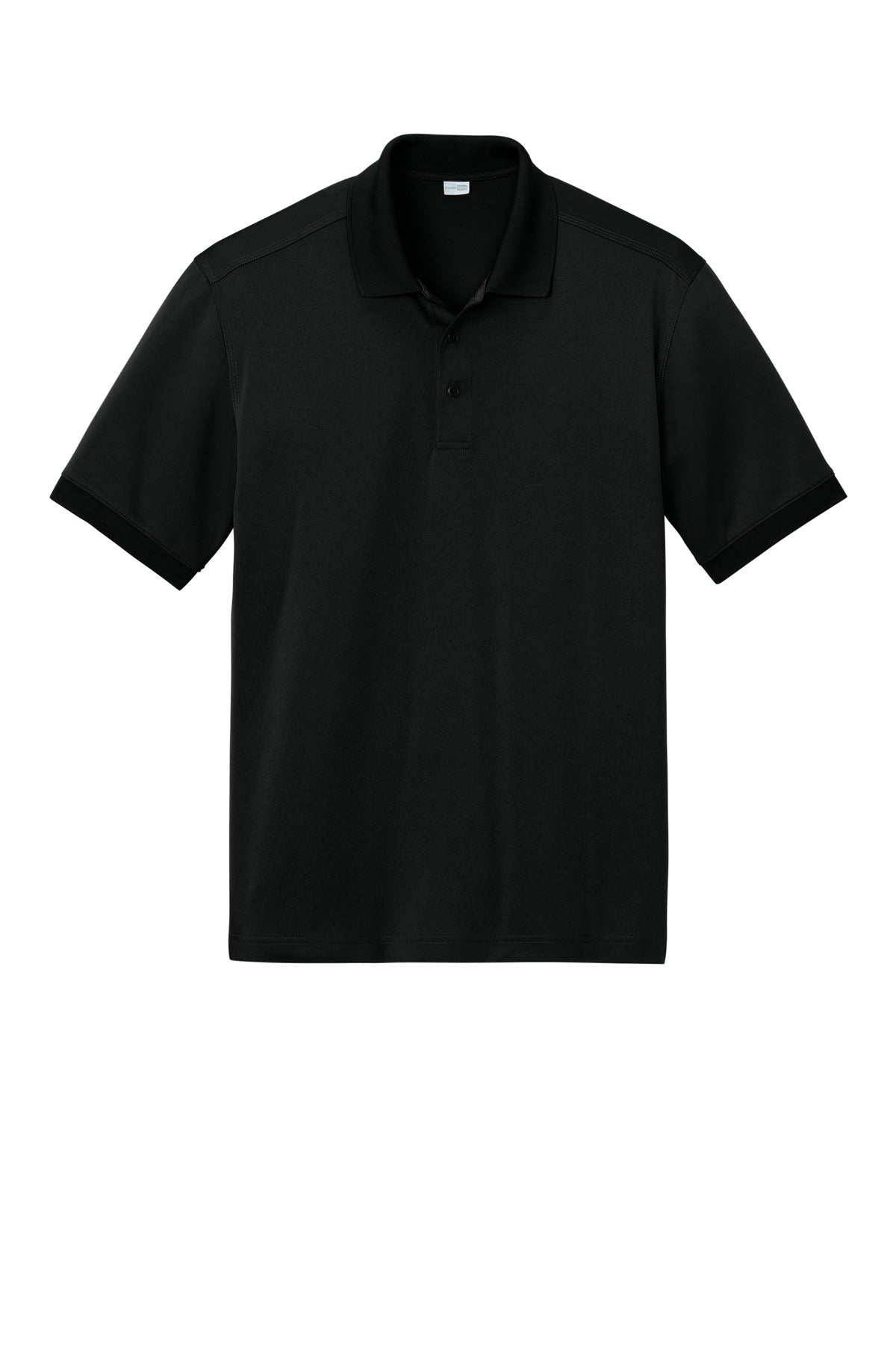 CornerStone Workwear Pro Polo - Black - flat front