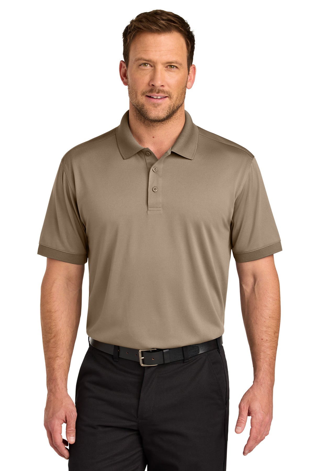 CornerStone Workwear Pro Polo - Silver Tan - front