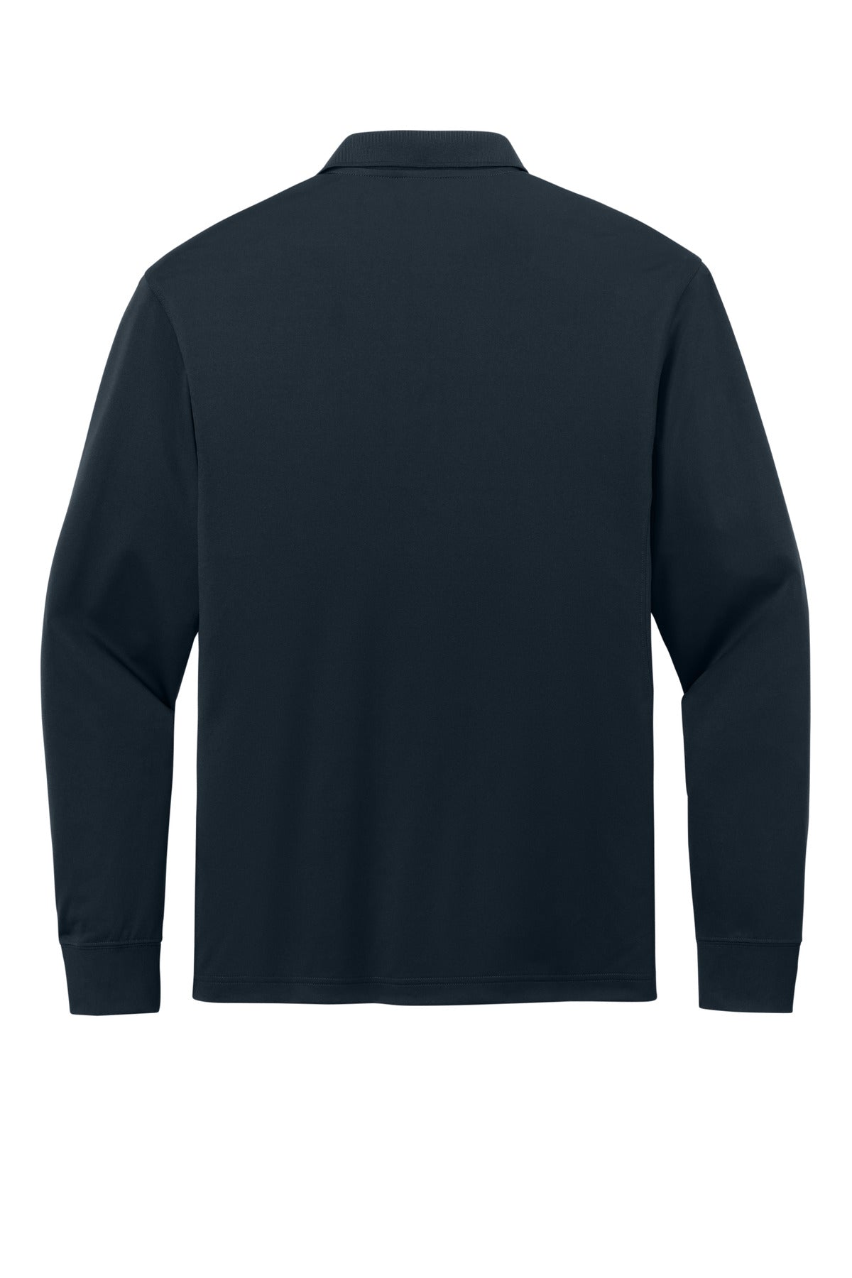 CornerStone Workwear Pro Tactical Long Sleeve Polo - Dark Navy - flat back