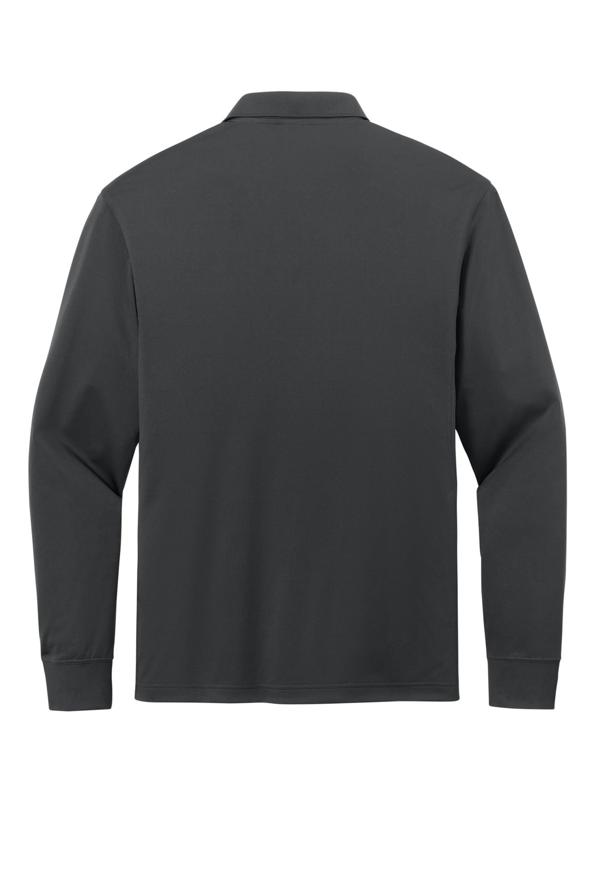 CornerStone Workwear Pro Tactical Long Sleeve Polo - Echo Steel - flat back