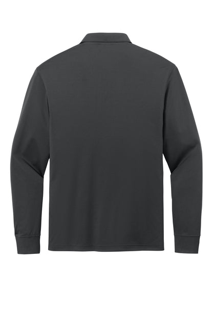 CornerStone Workwear Pro Tactical Long Sleeve Polo - Echo Steel - flat back
