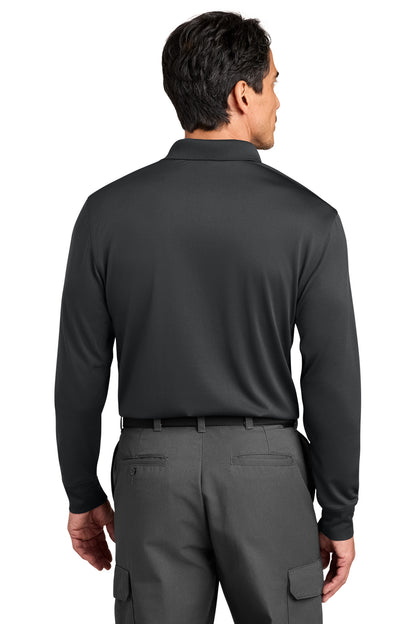 CornerStone Workwear Pro Tactical Long Sleeve Polo - Echo Steel - back
