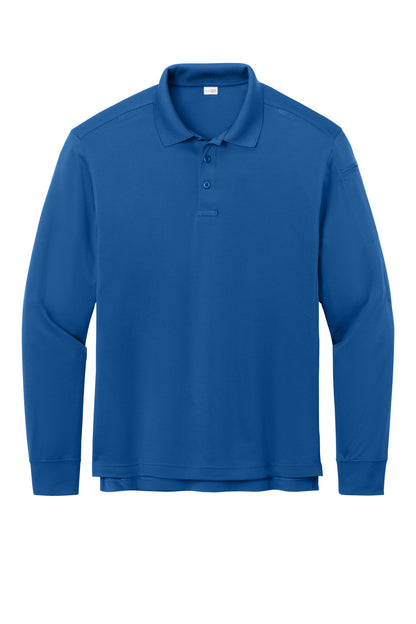 CornerStone Workwear Pro Tactical Long Sleeve Polo - Royal - flat front