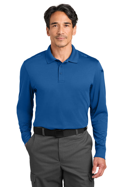 CornerStone Workwear Pro Tactical Long Sleeve Polo - Royal - front