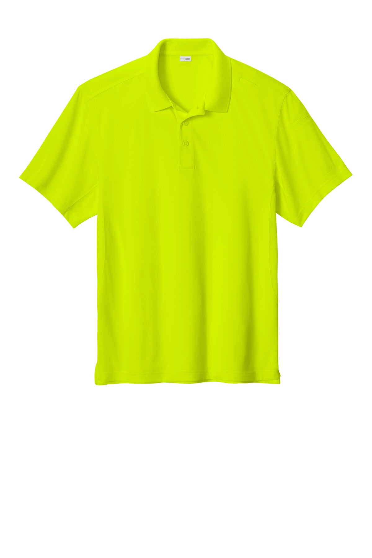 CornerStone Workwear Pro Tactical Polo - Safety Yellow - flat front