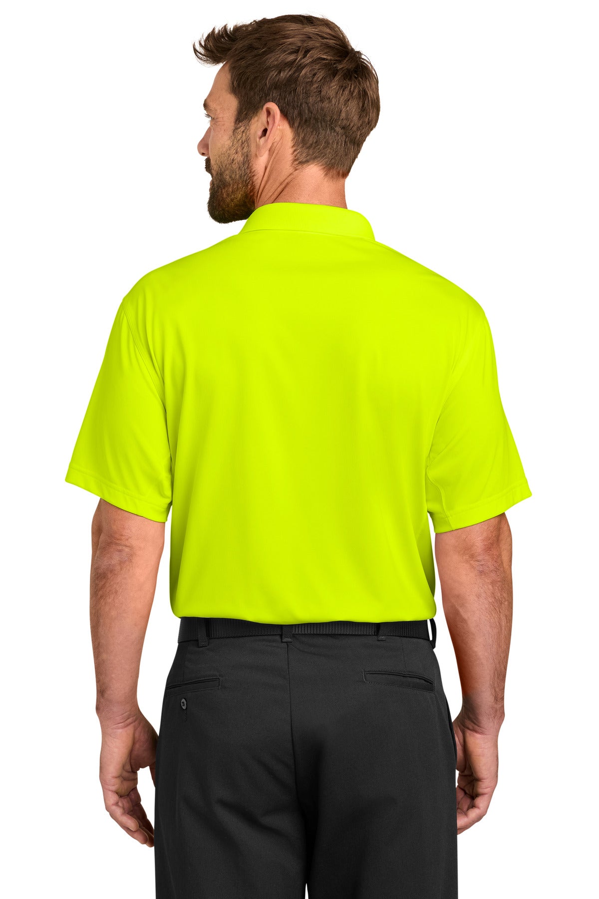 CornerStone Workwear Pro Tactical Polo - Safety Yellow - back