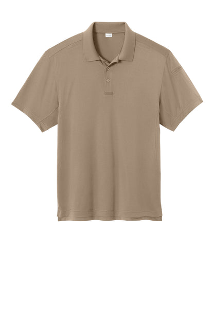 CornerStone Workwear Pro Tactical Polo - Silver Tan - flat front