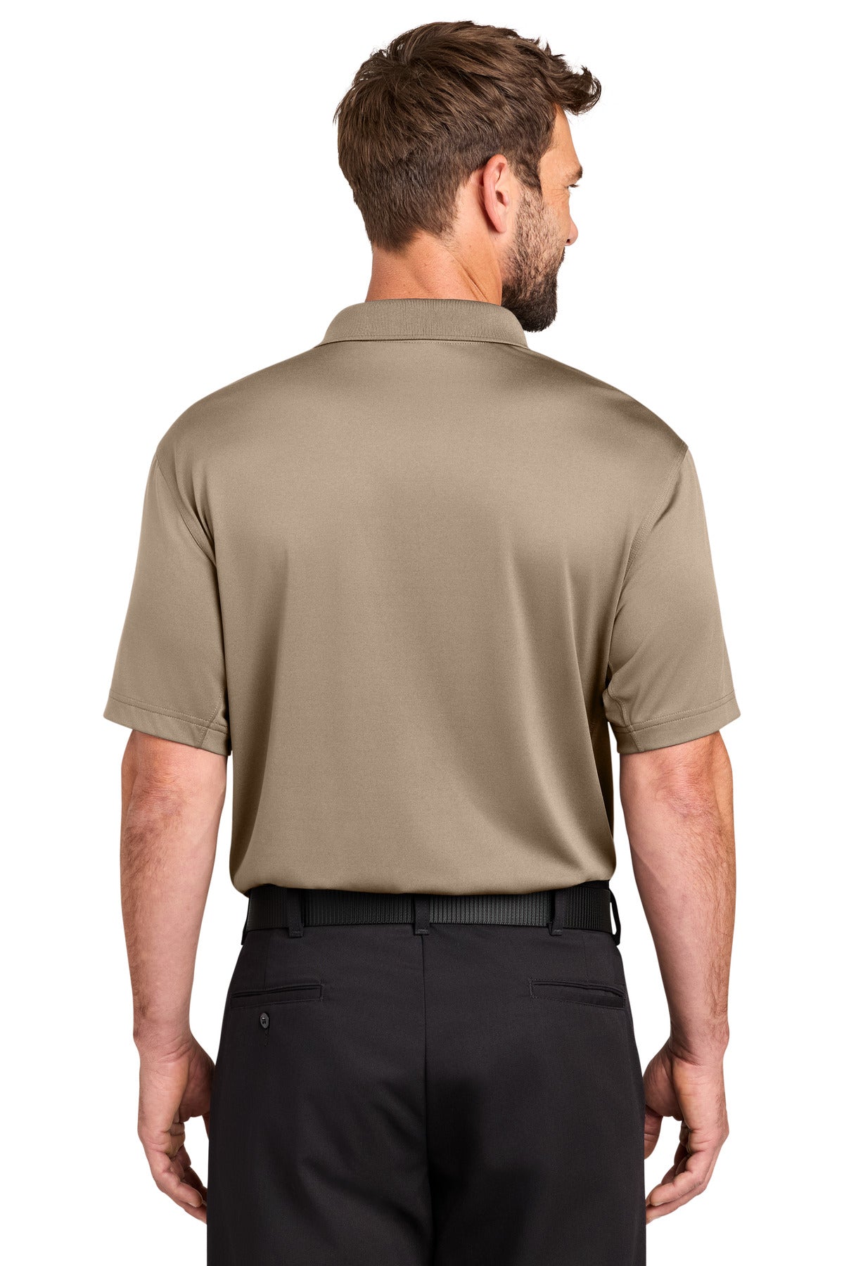 CornerStone Workwear Pro Tactical Polo - Silver Tan - back