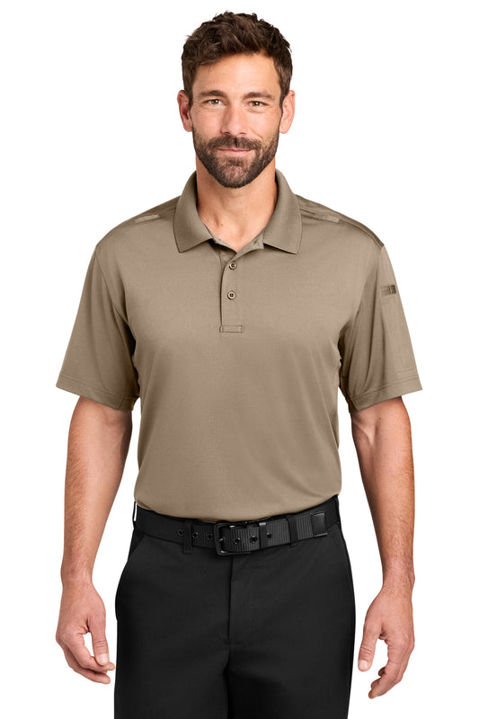 CornerStone Workwear Pro Tactical Polo - Silver Tan - front