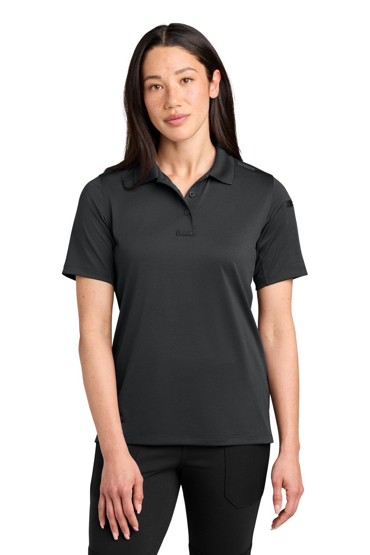 CornerStone Women's Workwear Pro Tactical Polo - Echo Steel - front