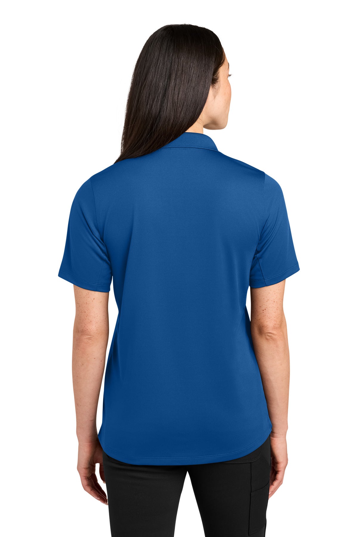CornerStone Women's Workwear Pro Tactical Polo - Royal - back