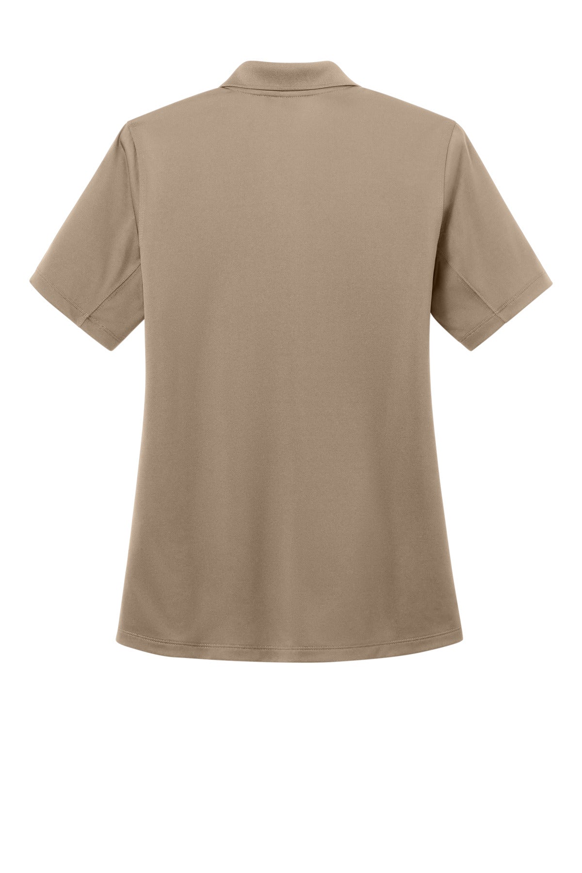 CornerStone Women's Workwear Pro Tactical Polo - Silver Tan - flat back