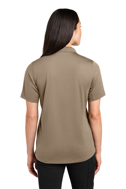 CornerStone Women's Workwear Pro Tactical Polo - Silver Tan - back