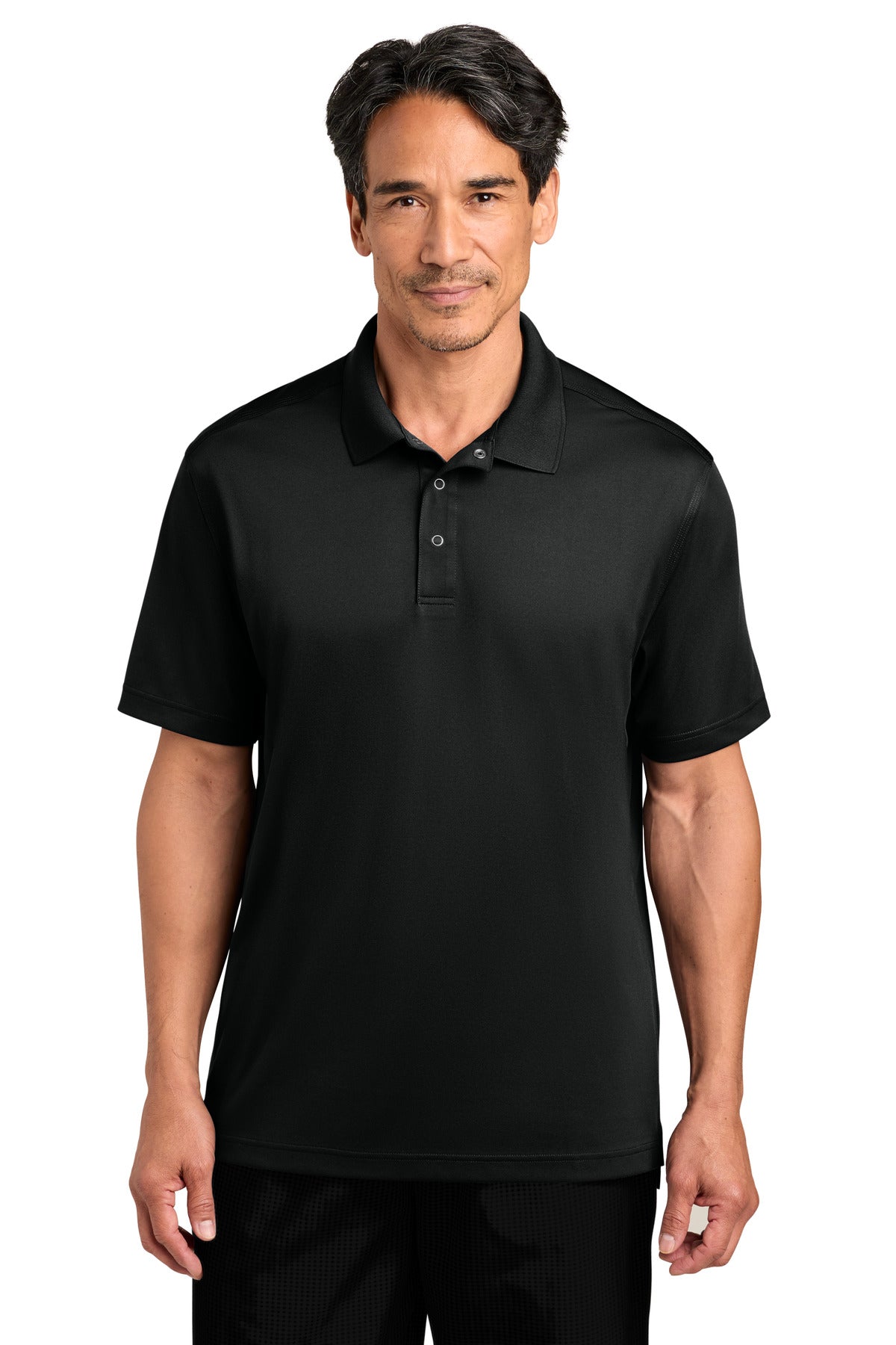 CornerStone Workwear Pro Gripper Polo - Black - front