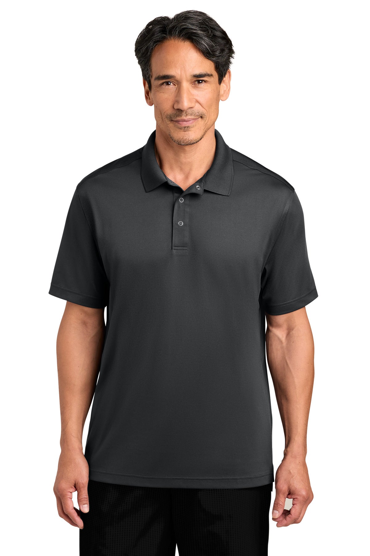 CornerStone Workwear Pro Gripper Polo - Echo Steel - front