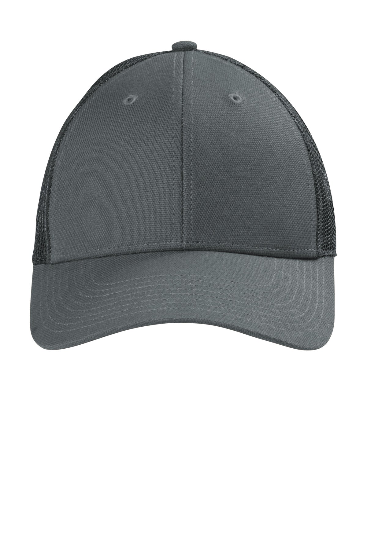 CornerStone Canvas Mesh Back Cap - Charcoal - front