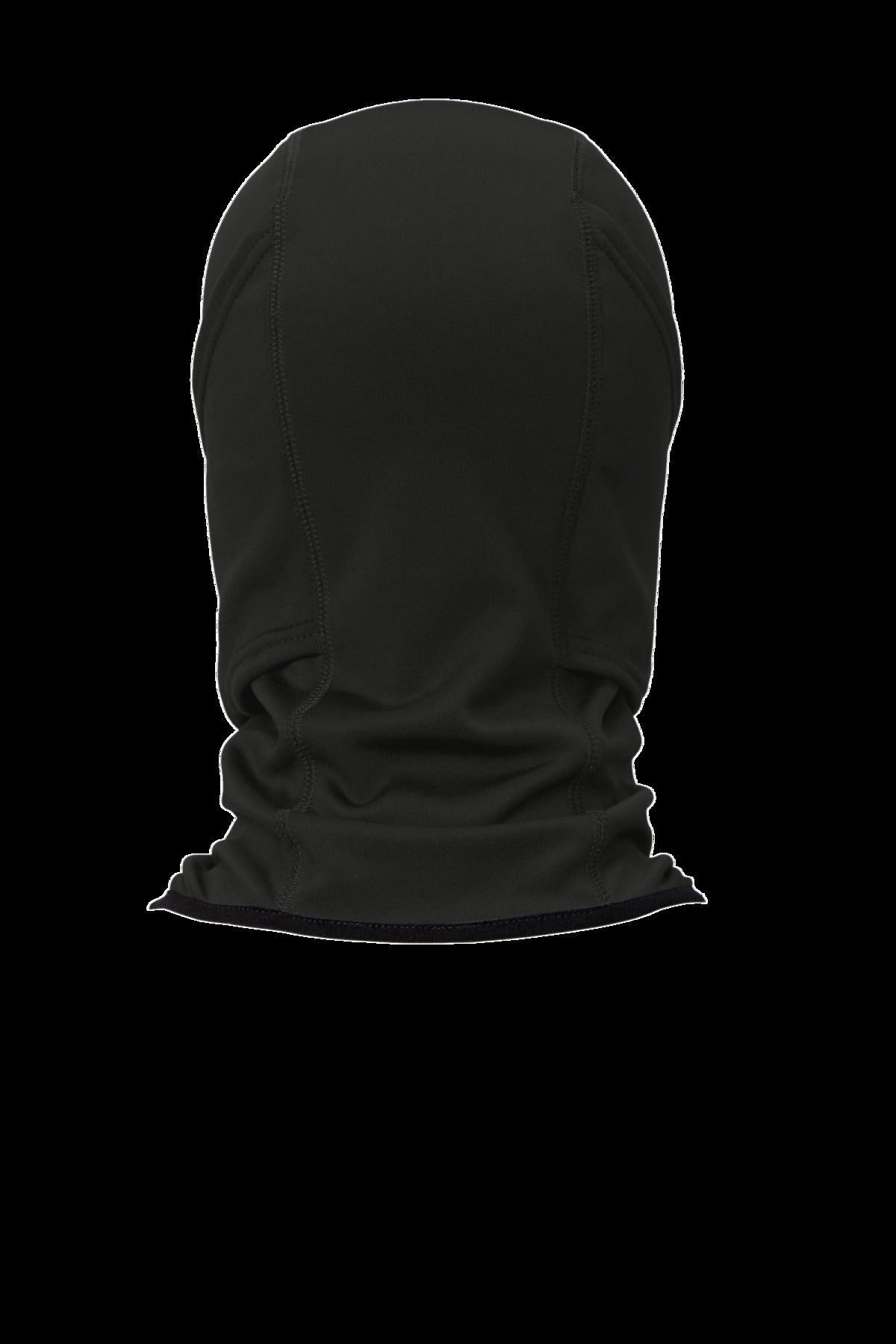 CornerStone Smooth Fleece Face Mask - Black - flat back