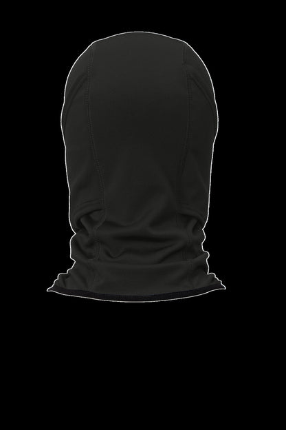 CornerStone Smooth Fleece Face Mask - Black - flat back