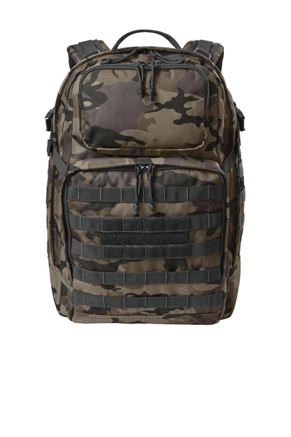 CornerStone Large Tactical Backpack - Black Ink Camo - front