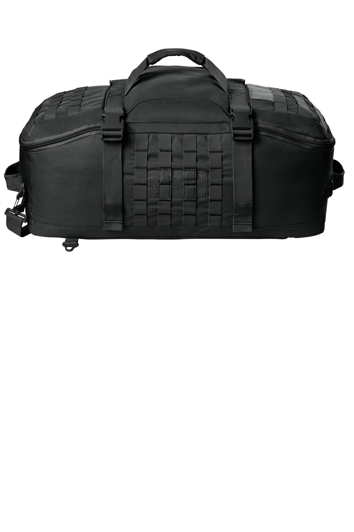 CornerStone Tactical Barrel Duffel - Black - flat back
