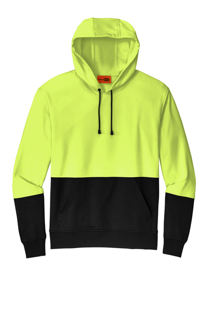 CornerStone Enhanced Visibility Fleece Pullover Hoodie - Safety Yellow - flat front