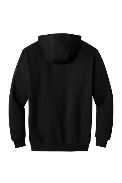 CornerStone Tough Fleece Pullover Hoodie - Black - flat back
