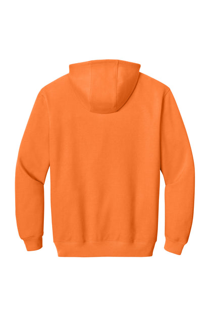CornerStone Tough Fleece Pullover Hoodie - Bright Orange - flat back