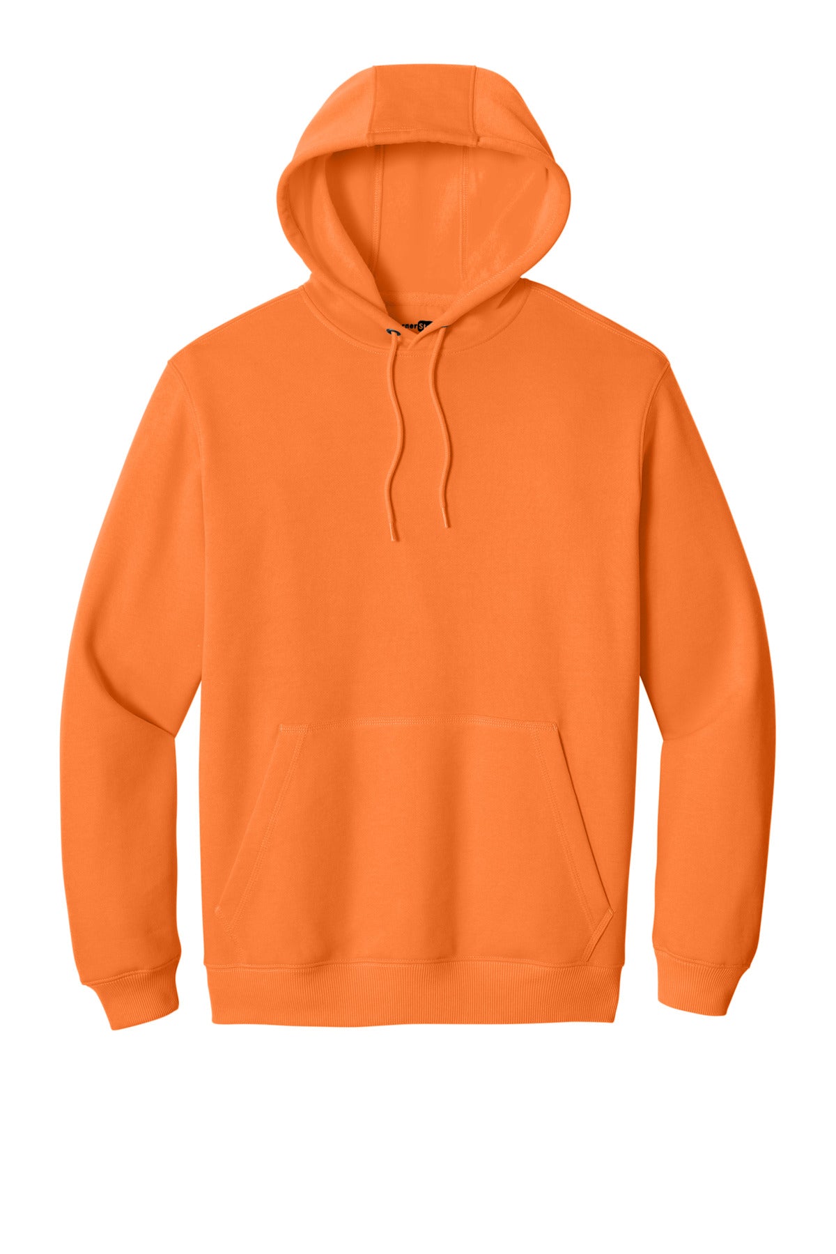 CornerStone Tough Fleece Pullover Hoodie - Bright Orange - flat front