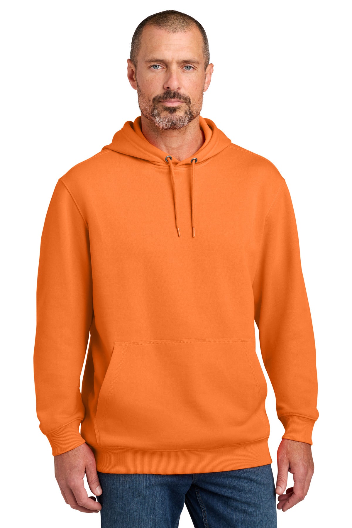 CornerStone Tough Fleece Pullover Hoodie - Bright Orange - front